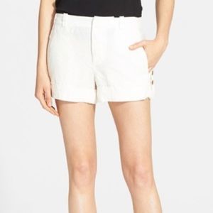 VINCE Linen Cuff Shorts